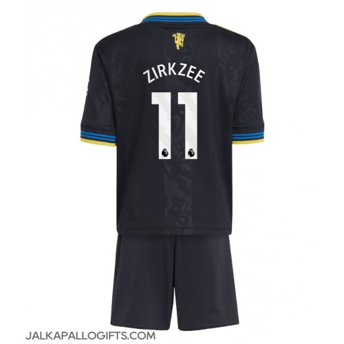 Manchester United Joshua Zirkzee #11 Kolmas Peliasu Lasten 2025-26 Lyhythihainen (+ Lyhyet housut)